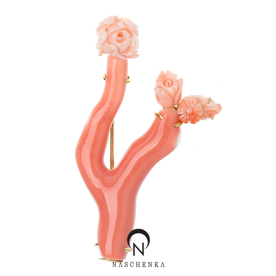[나스첸카] 그 어떤 사랑도 _ coral 산호 브로치
