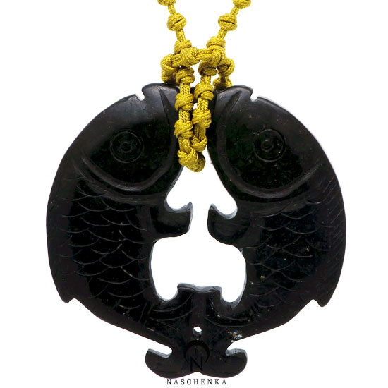 [나스첸카] 블랙 [수공예 매듭 흑옥 목걸이]