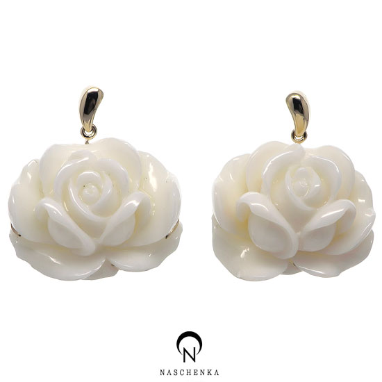 [나스첸카] 깔끔셋팅 산호예찬가 반지 : 산호 15.16 g [14K 백산호귀걸이]