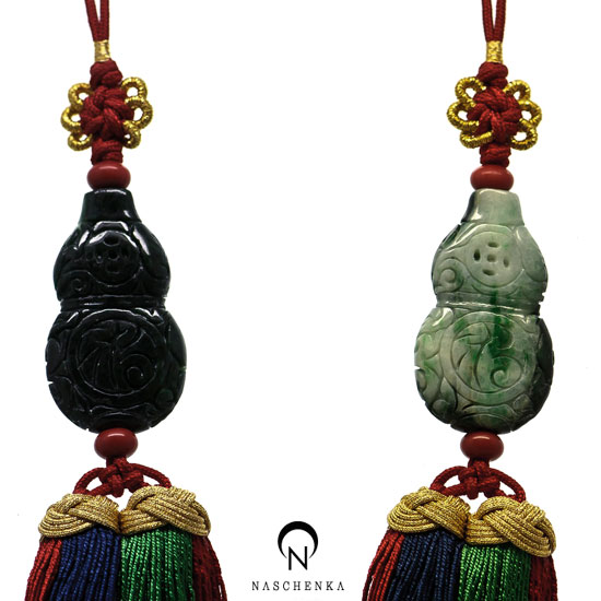 [나스첸카] 핸드폰에도 가방에도 : 꼬맹이 노리개 9 [전통 비취 노리개]