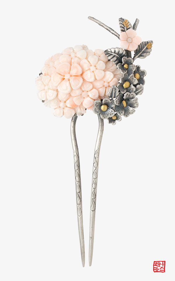 [나스첸카] MBC 옷소매 붉은 끝동 협찬_나를 위한 고품격 산호 뒤꽂이 23 _ coral 산호 뒤꽂이