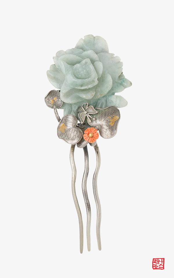 [나스첸카] tvN 철인왕후 협찬 _ 언제나 당신이 _ 비취 뒤꽂이 산호 뒤꽂이