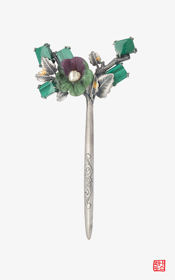 [나스첸카] tvN 철인왕후 협찬 _ 복사꽃 필무렵 _ 루비조이사이트 뒤꽂이