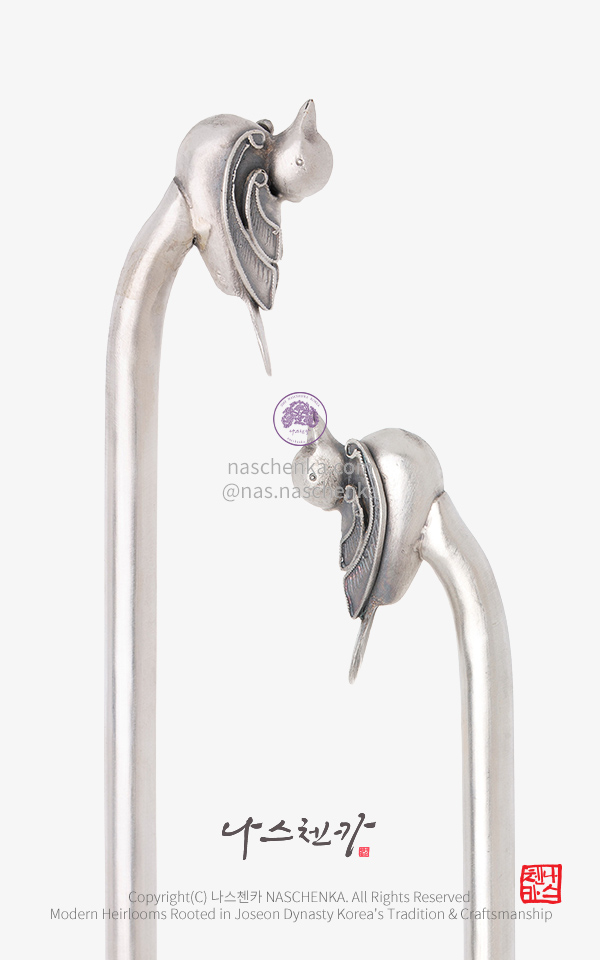 [나스첸카] 원앙의 사랑 2 — 부부의 화합을 상징하는 은비녀 Binyeo Silver 비녀