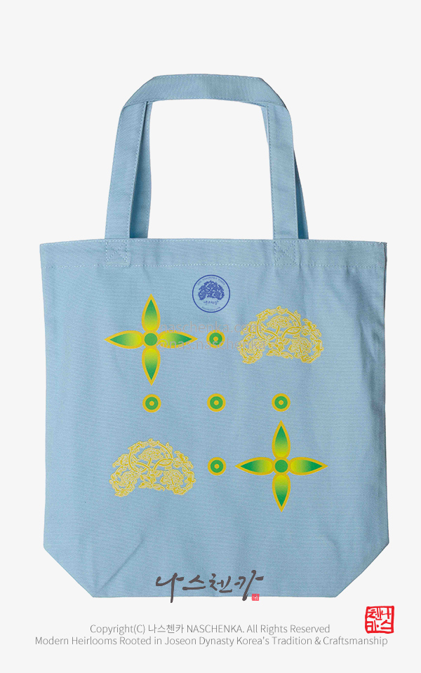 [나스첸카] 신라 공주 비단벌레와 나스첸카 구중궁궐 _ 스카이 컬러 에코백 _ 유료사은품